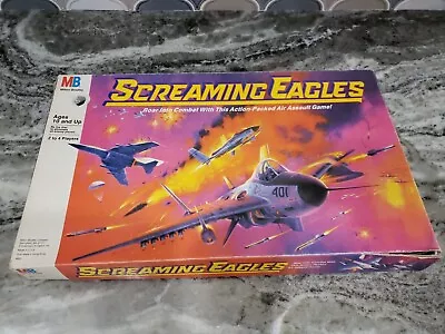 Vintage 1987 Screaming Eagles Fighter Jet Board Game Milton Bradley 4820 Toys • $20.17