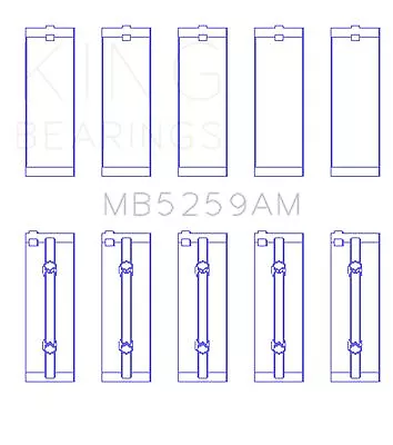 King Engine Bearings Mb5259Am Main Bearing Set For Honda B18A1 • $38.99