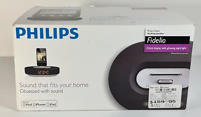 Philips Fidelio Docking Speaker Clock Ipod Iphone Ipad - DS1200 • $59.95