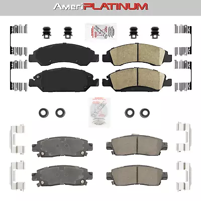 Ceramic Front + Rear Brake Pads FOR 2013-2019 Cadillac XTS HD Brakes; 6 Lugs • $117