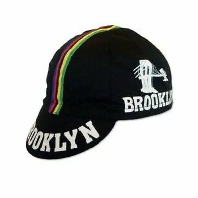 $15.99 • Buy BROOKLYN WORLD CHAMP RETRO VINTAGE CYCLING TEAM SUMMER BIKE HAT CAP - Black