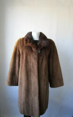 Women's Sz 10 Canadian Sheared  Mink Fur Coat Jacket MINT CLEARANCE SALE! • $275
