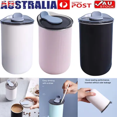 $16.10 • Buy 300ml Travel Coffee Mug Stainless Steel Thermos Tumbler Cup Vacuum Flask W/Lid