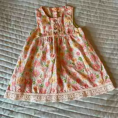 Matilda Jane Daisy Floral Print Sleeveless Summer Dress Girls 2T • $24.99