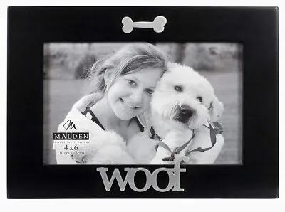 Malden Designs~4x6 Picture Frame Black~WOOF • $6.50