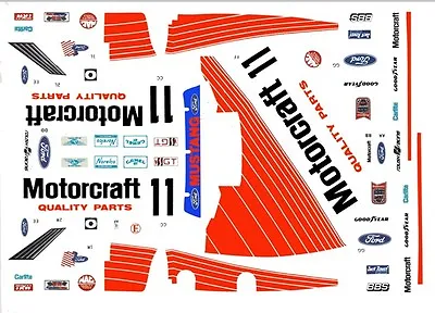 #11 Motorcraft Roush Racing Mustang 1/18th Scale Waterslide Decals • $13.99