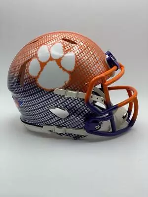 Clemson Tigers CUSTOM 2-Tone Hydro-Dipped Mini Football Helmet • $140