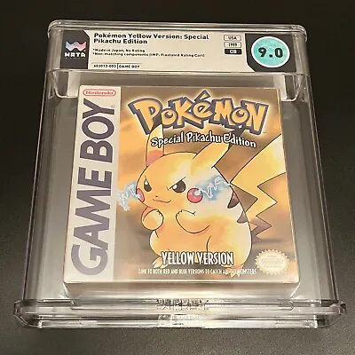 Pokemon Yellow WATA 9.0 CIB “IMP” No ESRB Nintendo Game Boy • $567.95