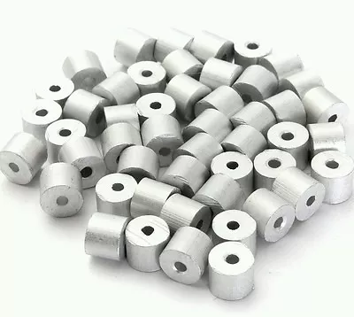 Aluminum Swage Stops For 1/16  Wire Rope Cable: 100 200 500 And 1000 Pcs • $8.45