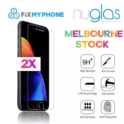 2x NUGLAS GENUINE 2.5d Tempered Glass Screen Protector Apple IPhone 6s Plus 5.5  • $6.95