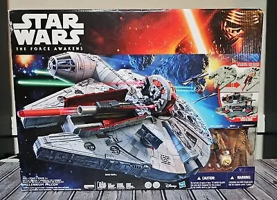 NEW - Star Wars The Force Awakens Battle Action Movie Millennium Falcon Hasbro  • $54.99