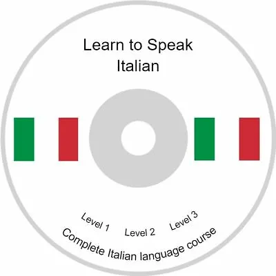 Learn To Speak Italian Language Complete Course - Level 1 2  & 3  -- DVD-CD  UK • £6.99