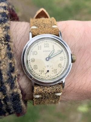 £95 • Buy Vintage Eterna Mens Watch (Head Only, No Strap) - Small Size - Running Project