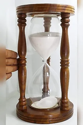 12  Sand Timer Hourglass Wooden Decor 30 Minutes Duration Timer Best For Gift • $78.99