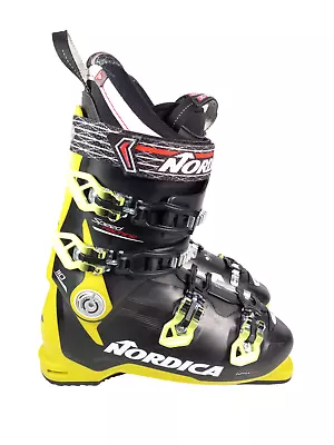 Nordica Speed Machine 110 Men's Ski Boots Size 11.5 Mondo 28 - 28.5 Black Yellow • $134.99