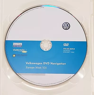  VW Volkswagen RNS 510 Navigation Map DVD West Europe Ver 2  • $79