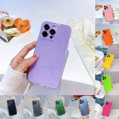 $11.99 • Buy Glitter Powder Cover For IPhone 14 13 12 11 Pro Max XS XR 8 7 Plus Clear Case