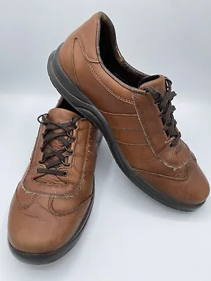 Mephisto Runoff Air Jet System Brown Men Walking Oxford Leather Shoes Sz US 10 • $57.49