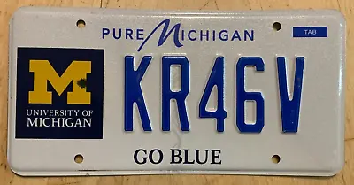 Go Blue Ann Arbor University College Collegiate Auto License Plate   Kr 46v   • $22.99