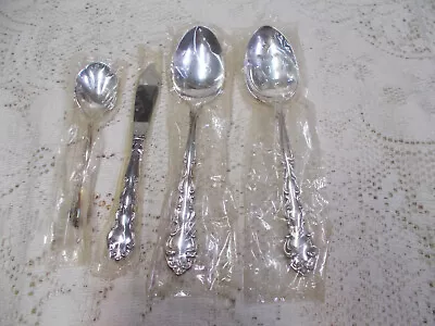 NIB Oneida Community Modern Baroque Silverplate 4 Piece Serving Set • $55