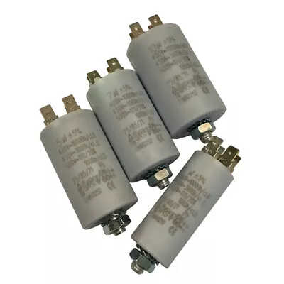 CAPACITOR  7UF 450v AC  58mm X 35mm Plastic With Stud (M8) • $7