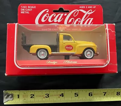Coca Cola Die Cast Vehicle... Dodge Plateau 1979 1:43 Scale • $5