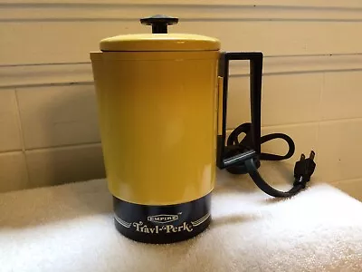 Vintage Harvest Gold Travel Coffee Maker • $12