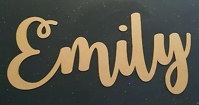 Personalised Custom MDF Craft Wood Wooden Name Plaque Sign Baby Choose Your Font • $14.99