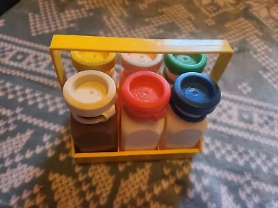 Fisher Price Vintage Milk Carrier With Bottles #637 • $15