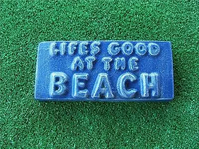 Garden Ornament Beach Sign - Lifes Good At The Beach Mould - Arts &  Crafts • $33.99