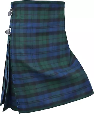 Scottish Black Watch Tartan Kilt For Men Premium Acrylic Wool - 5 Yards 16-oz • $45.78