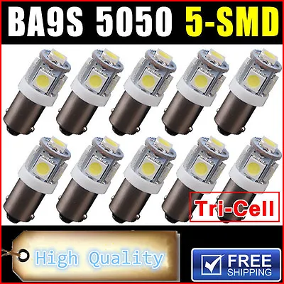 100pcs T11 BA9S 5050 5-SMD Xenon White High Power LED Light Bulb Car DC12V Lamp • $34.91