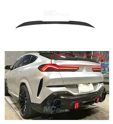 Real Carbon Fiber Rear Trunk Spoiler Wing Lip For BMW X6 G06 4-Door 2020-2022 21 • $154.84