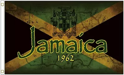 Jamaica Independence 60th Anniversary Polyester Flag • £8