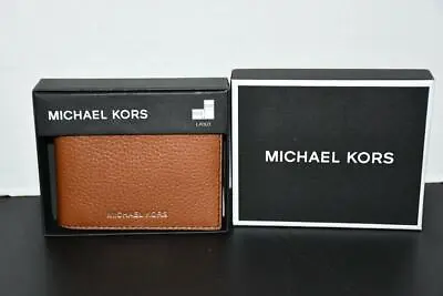 Michael Kors Mason L Fold Leather Wallet In Luggage #39A1LMSF3L NWT • $30.99