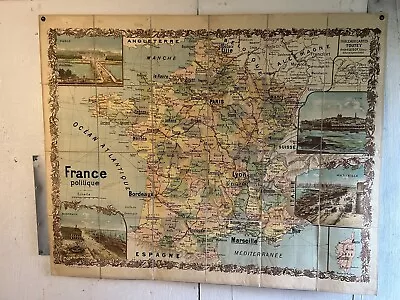 Tableaux-cartes Toutey Vintage Map Of Paris  • $175