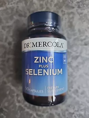 Dr. Mercola Zinc Plus Selenium Mineral Immune Support 90 Capsules EXP 10/2025 • $17.50
