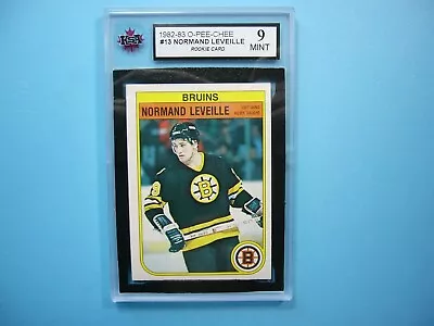 1982/83 O-pee-chee Nhl Hockey Card #13 Normand Leveille Rookie Rc Ksa 9 Mint Opc • $79.99