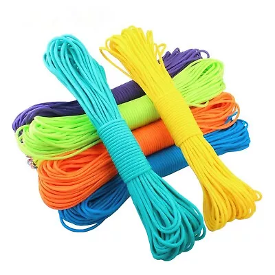 1m 2m 3m 4m 5m 10m 15m Paracord 550 Cord Type III 7Strand Vibrant Colours • $24.99