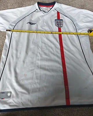 £24.99 • Buy England 2001-3 Home Shirt World Cup Euros 5-1 Vs Germany Owen Hat-trick Beckham