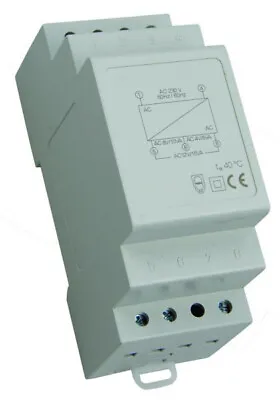 Scl Din Rail Mount Bell Transformer 8-12-24vac 8va Door Bell Chime • £12.29