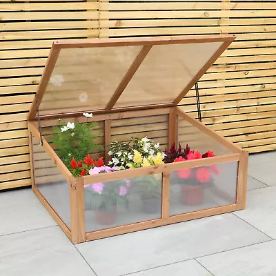 Woodside Outdoor Wooden Plant/Flower/Vegetable Cold Frame Growhouse • £49.99