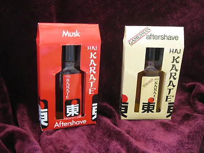 Rare 2 Hai Karate After Shave Musk & Gamesman NIB Vtg 1980's Made In England HTF • $120