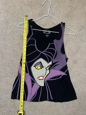 Woman's Disney Villians Maleficent Fitted Tank Top Size M • $13