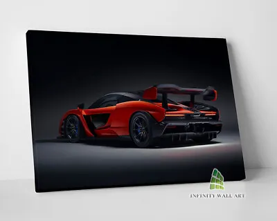 Red McLaren Canvas Art Wall Art Print Picture Sports Cars Framed Decor -E369 • £10.18