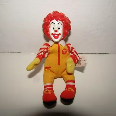 Vintage Ronald McDonald 6-inch Plush Doll With Plastic Head  (McDonald's 2002) • $7.99