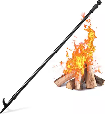 $22.99 • Buy 46'' Fireplace Poker Camping Fire Pit Outdoor Campfire Tools Accessories Black