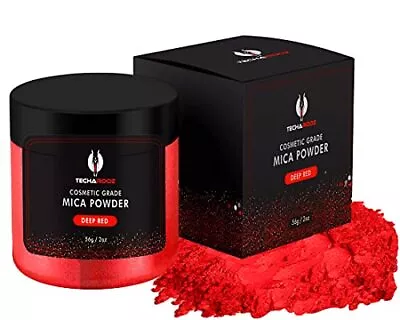 Deep Red Mica Powder Epoxy Resin 2Oz. Jar 2 Tone Dye Color Pigment Lip Gloss • $16.85