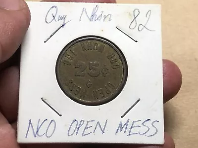 25 Cent Qui Nhon NCO Open Mess MPC Token South Viet Nam Vintage Rare_LDP Shop. • $30