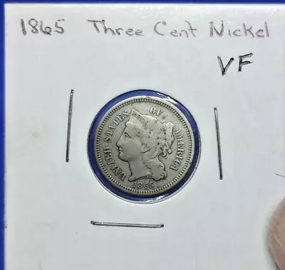 1865 United States 3 Cent Nickel VF Condition (46) • $20